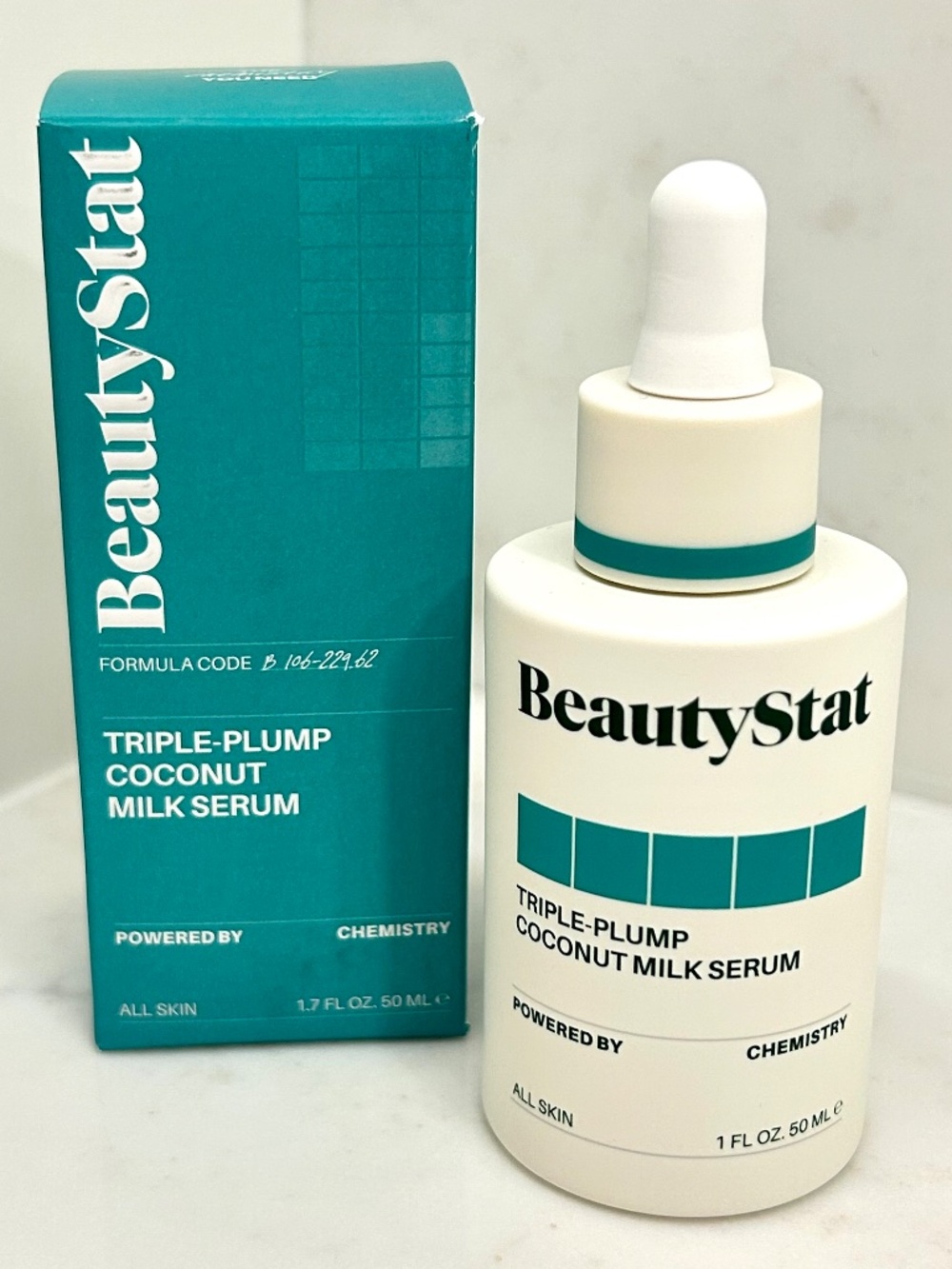NIB BeautyStat Triple-Plump Coconut Serum Full Size 1 fl oz